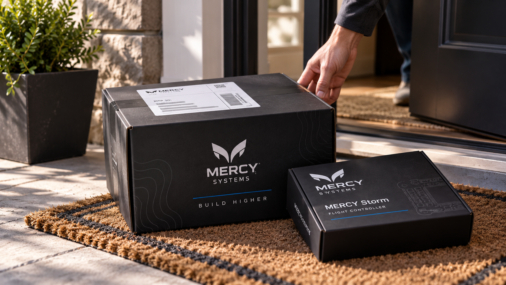 MERCY Systems flight controller package delivered to a customer